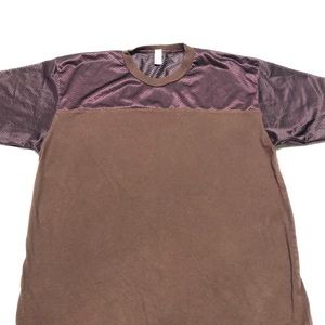 Maroon American apparel t-shirt